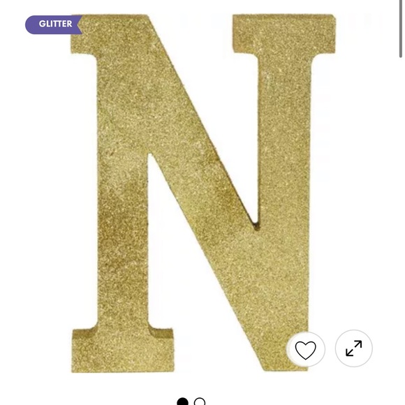 Gold Glitter Letters - Picture 3 of 16